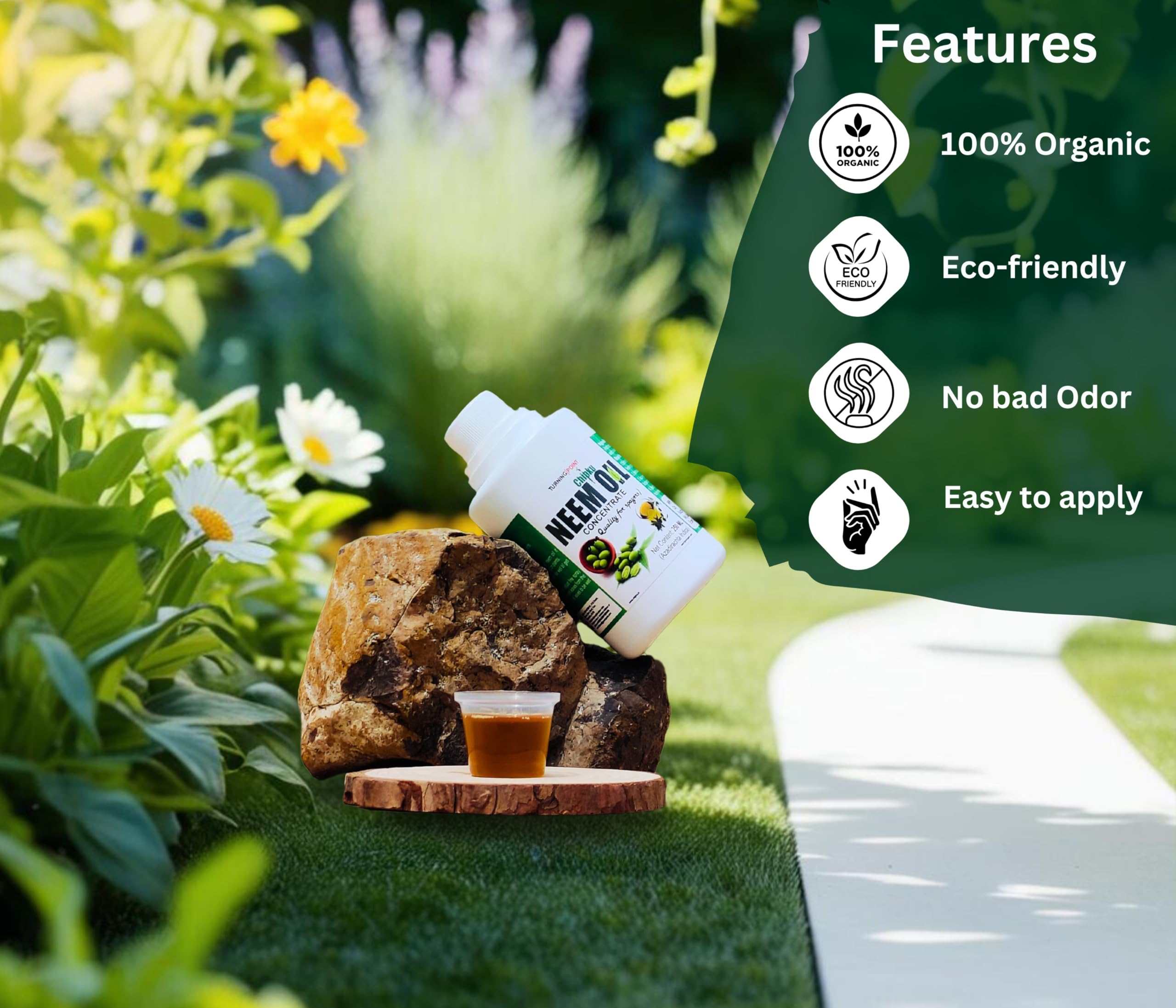 Pure Cold Pressed Water Soluble Neem Oil 250ml for Plants - Organic Pest Control for Aphids, Fungus, Thrips & Mildew - Indoor/Outdoor Garden Use with Free Spray Gun (Makes 50 Neem Spray Bottles) - Perfect for Organic Gardening & Plant Protection