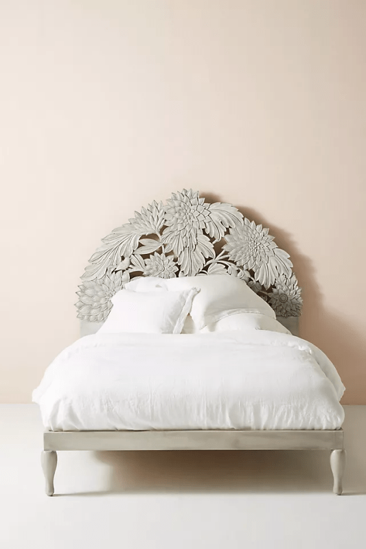 Hand Carved Wooden Treescape Bed Frame - Nature Inspired Bedroom Furniture for Adults, Rustic Home Decor | Perfect for Cabin, Lodge & Farmhouse Style Bedrooms