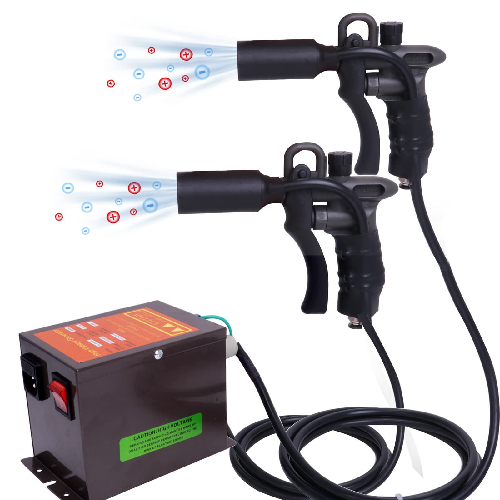 7KV Anti Static Air Gun - Ionizing Static Eliminator with High Voltage Generator (220V) for Electronics, PCB Assembly & Dust Removal - Perfect for Workshops & Labs