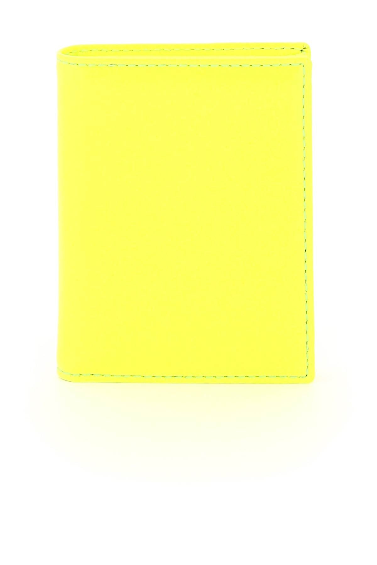 Comme des Garçons Fluo Leather Bifold Wallet for Men - Stylish Slim RFID Blocking Money Holder for Everyday Use & Travel