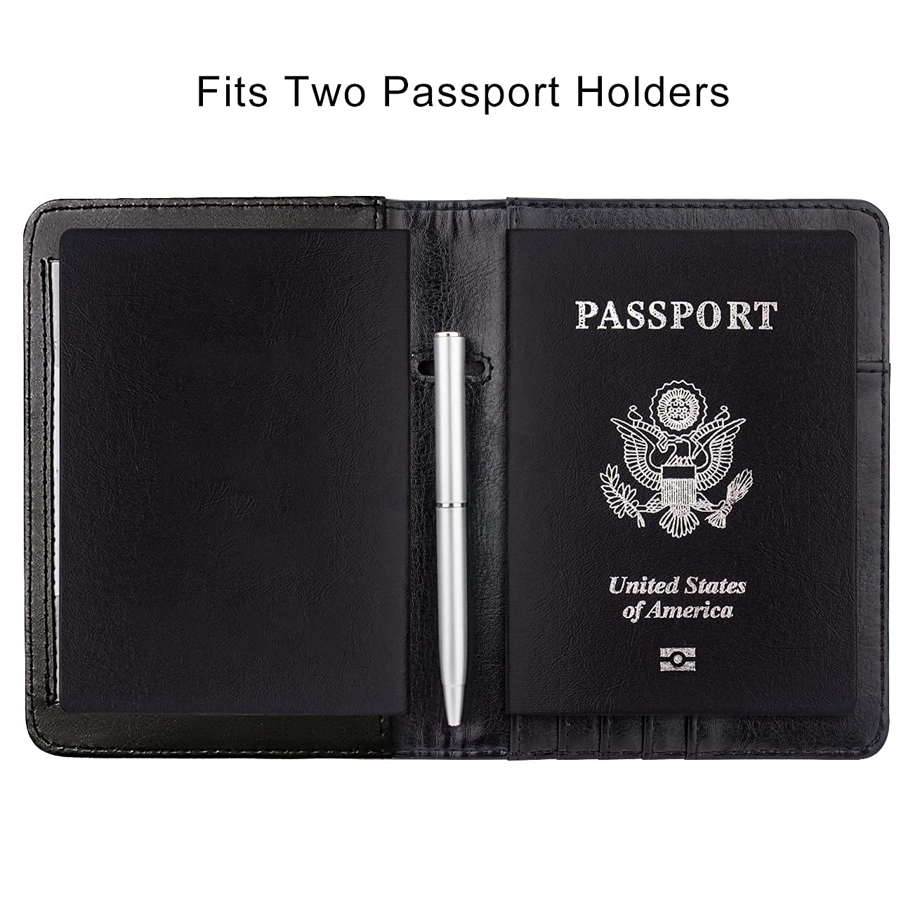 Premium Travel Accessories Set - RFID Blocking Passport Holder & Vaccine Card Protector Combo | Perfect for International Flights, Vacations & Business Trips