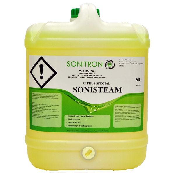 Citrus Special Sonisteam 20L Carpet Cleaner Prespray - Professional Carpet Stain Remover for Deep Cleaning at Home & Commercial Use