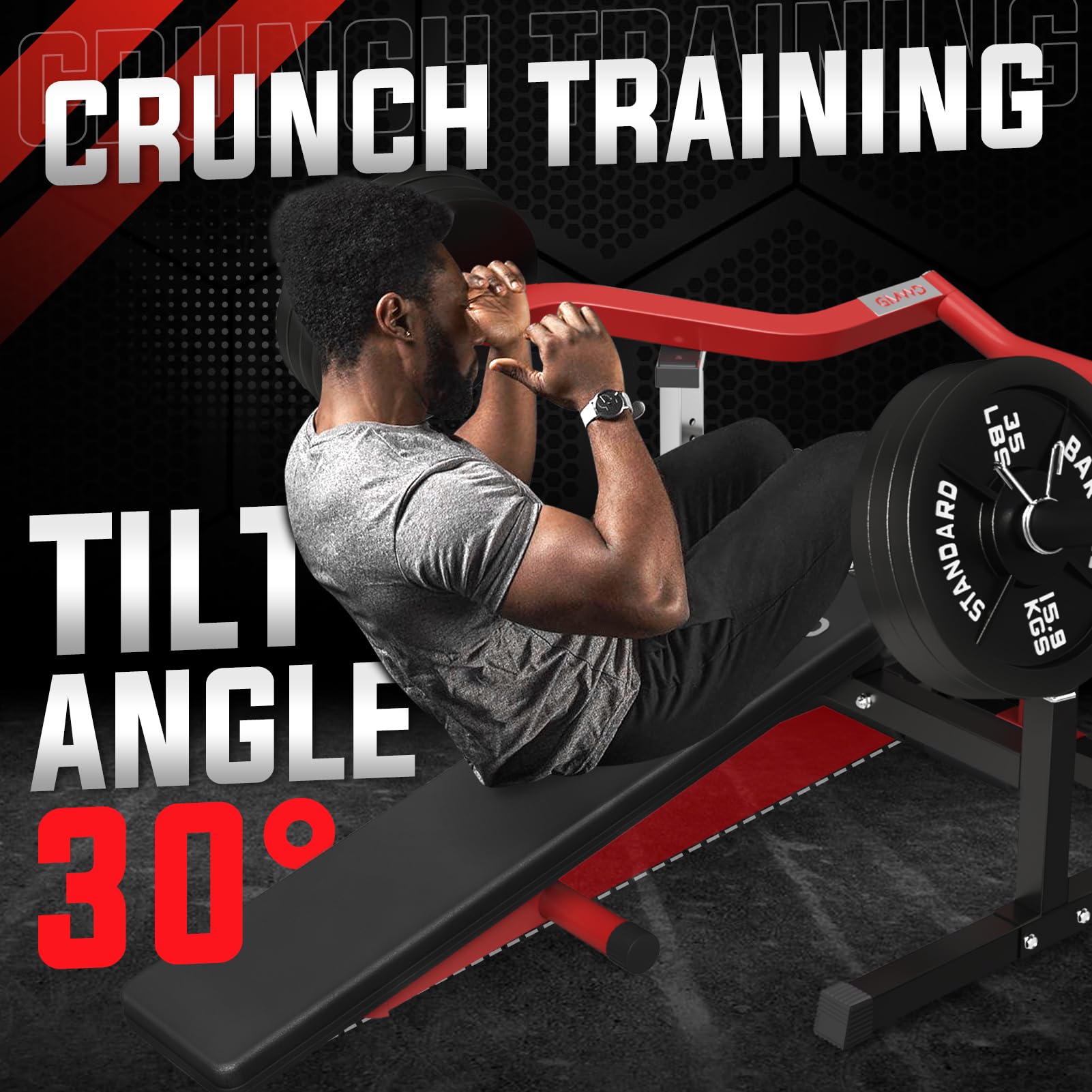 GMWD 1050LBS Chest Press Machine with Independent Converging Arms - Adjustable Flat/Incline Bench for Chest, Shoulder & Ab Workouts - Home Gym Equipment V1 - Perfect for Strength Training & Muscle Building at Home
