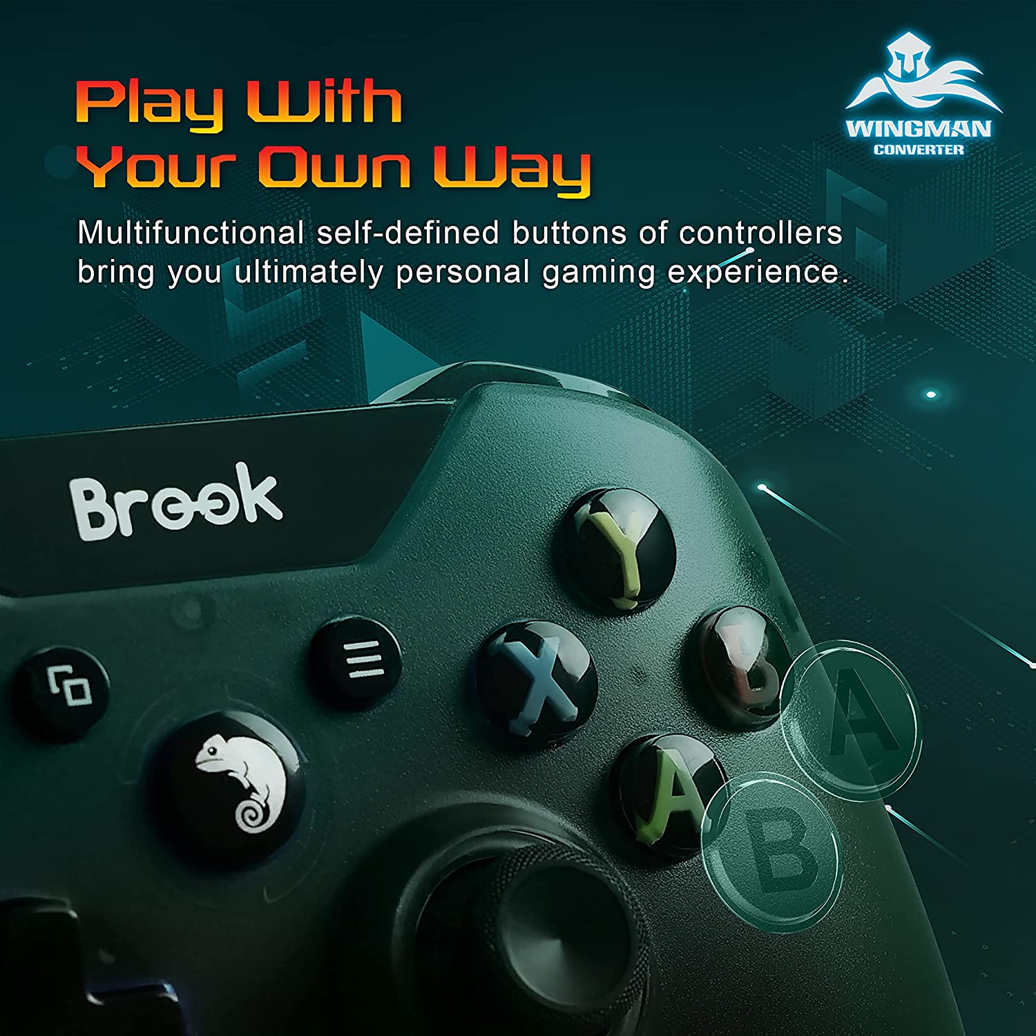 Brook Wingman PS2 to USB Adapter Converter - Play PS2 Games on PC, PS3, PS4 & PS5 - Perfect for Retro Gaming & Competitive Play