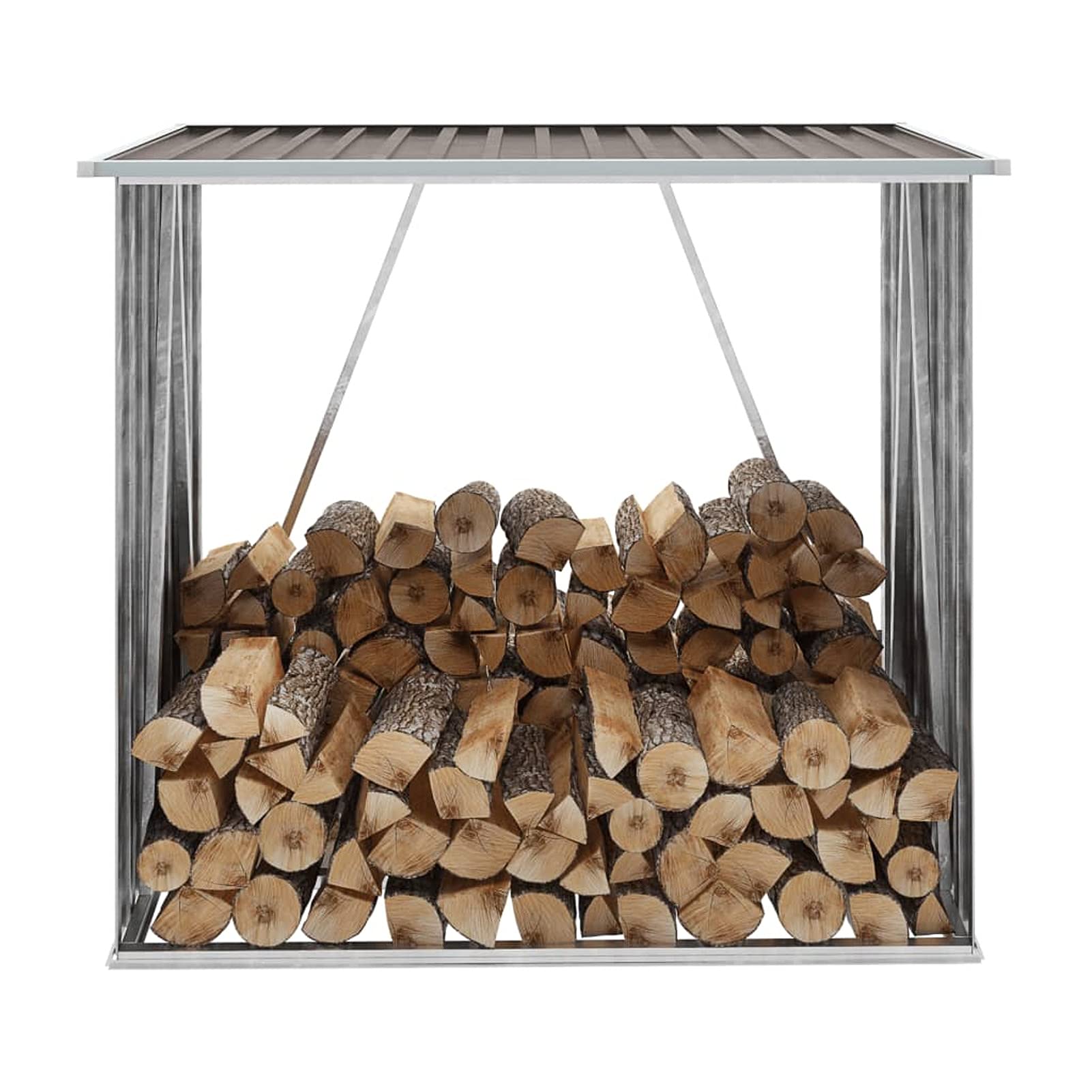 Mogou Galvanized Steel Garden Storage Shed 64.2