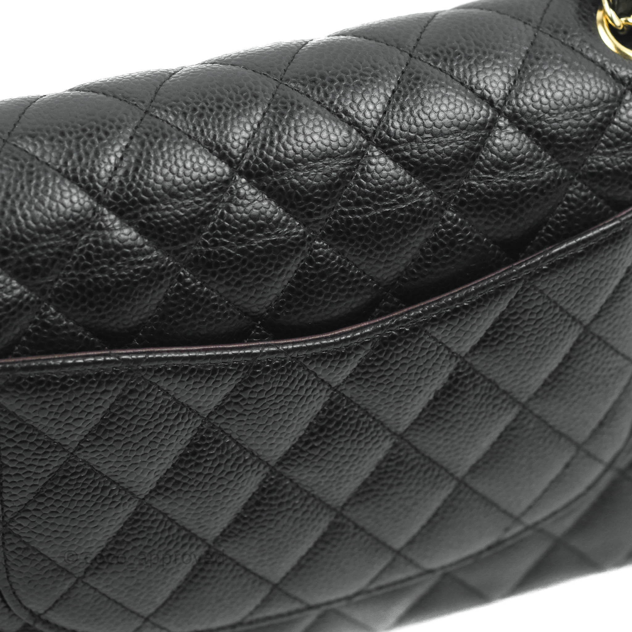 Chanel Classic Medium Double Flap Bag in Black Caviar Leather with Gold Hardware - Luxury Handbag for Women, Perfect for Work, Evening Events & Special Occasions
