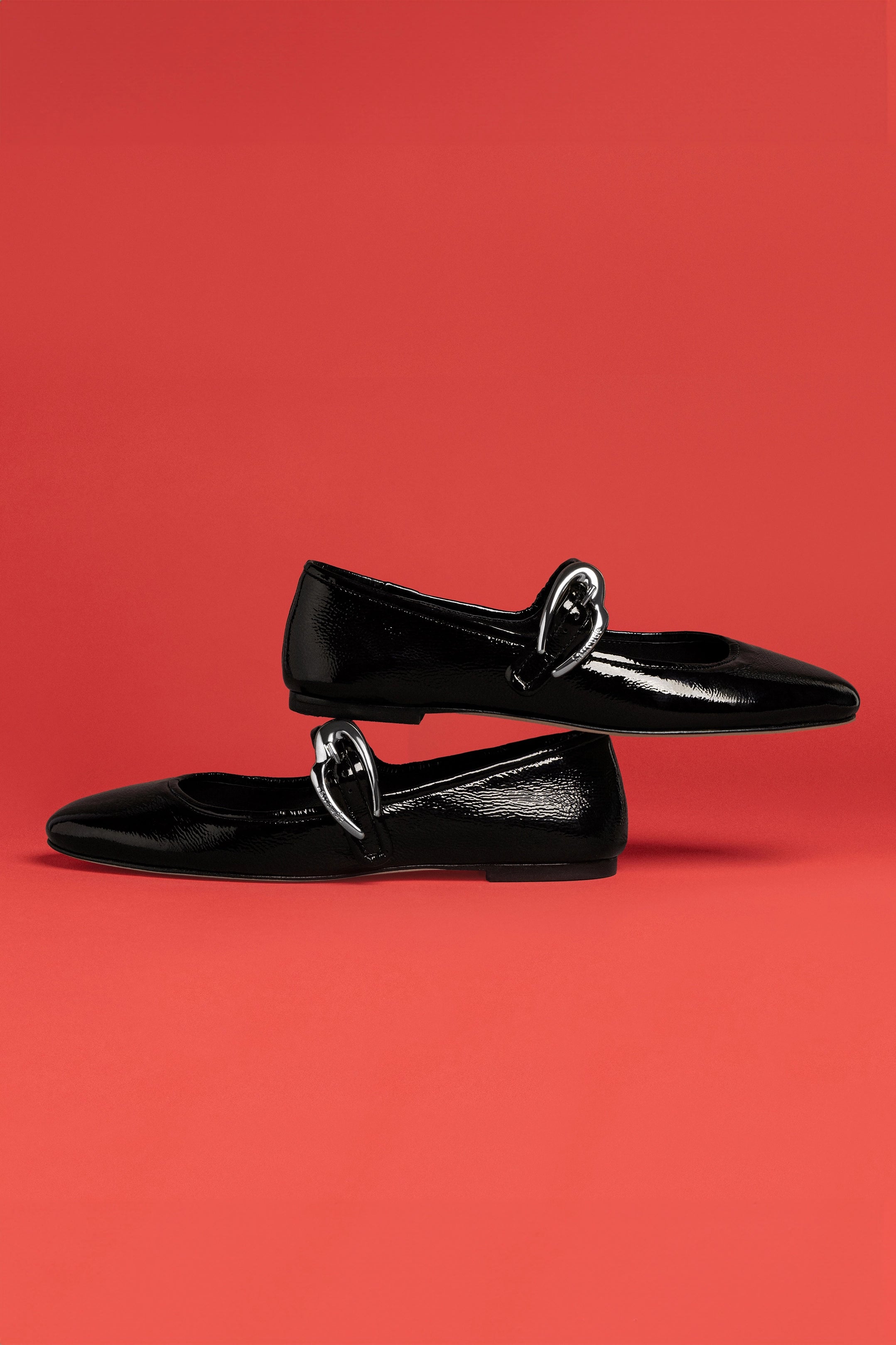 Verona Ballet Flats for Women - Black Patent Leather Shoes - Comfortable & Stylish for Work, Office & Casual Wear