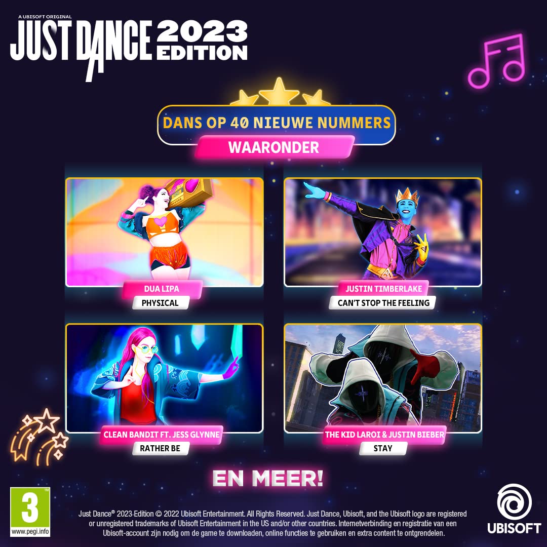 Just Dance 2023 - Nintendo Switch, PS5, Xbox Series X|S - Dance Video Game with 40+ New Songs - Fun Family Party Game for Kids & Adults - Perfect for Fitness, Parties & Game Nights