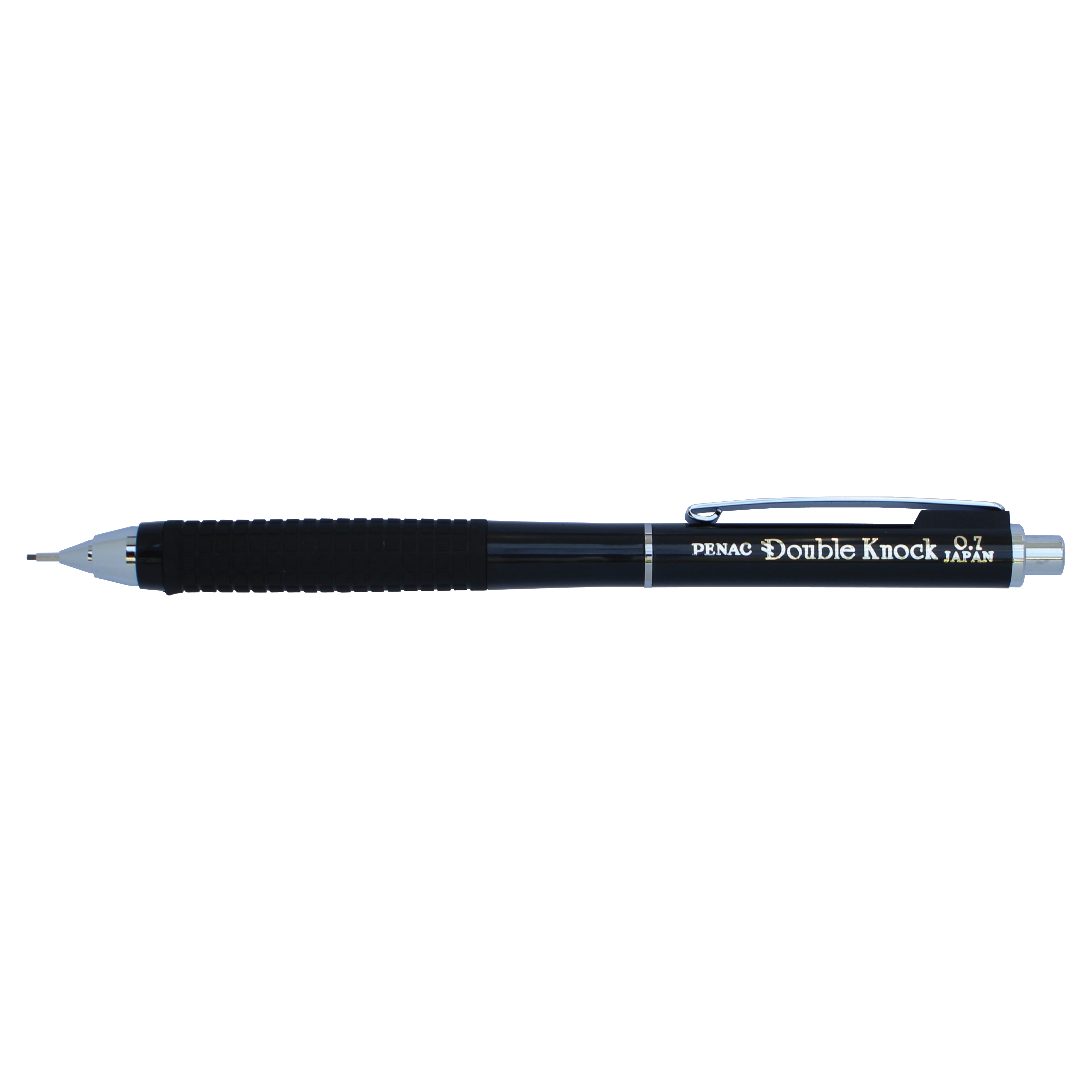 Double Knock 0.7mm Mechanical Pencil - Premium Black Drafting Pencil for Writing, Drawing & Sketching (DK 07BK) - Perfect for Students, Artists & Office Use