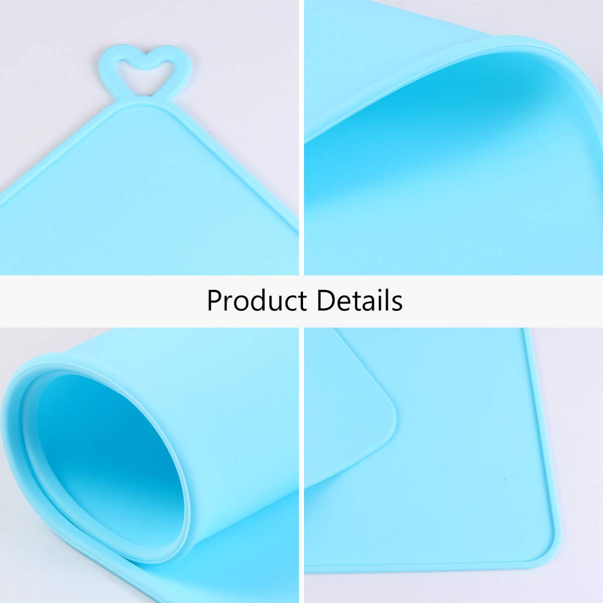Hemoton 1-Pack Silicone Placemat for Kids - Non-Slip, Washable Table Mat for Meals, Dining & Crafts - Perfect for High Chairs, Picnics & School Lunchboxes