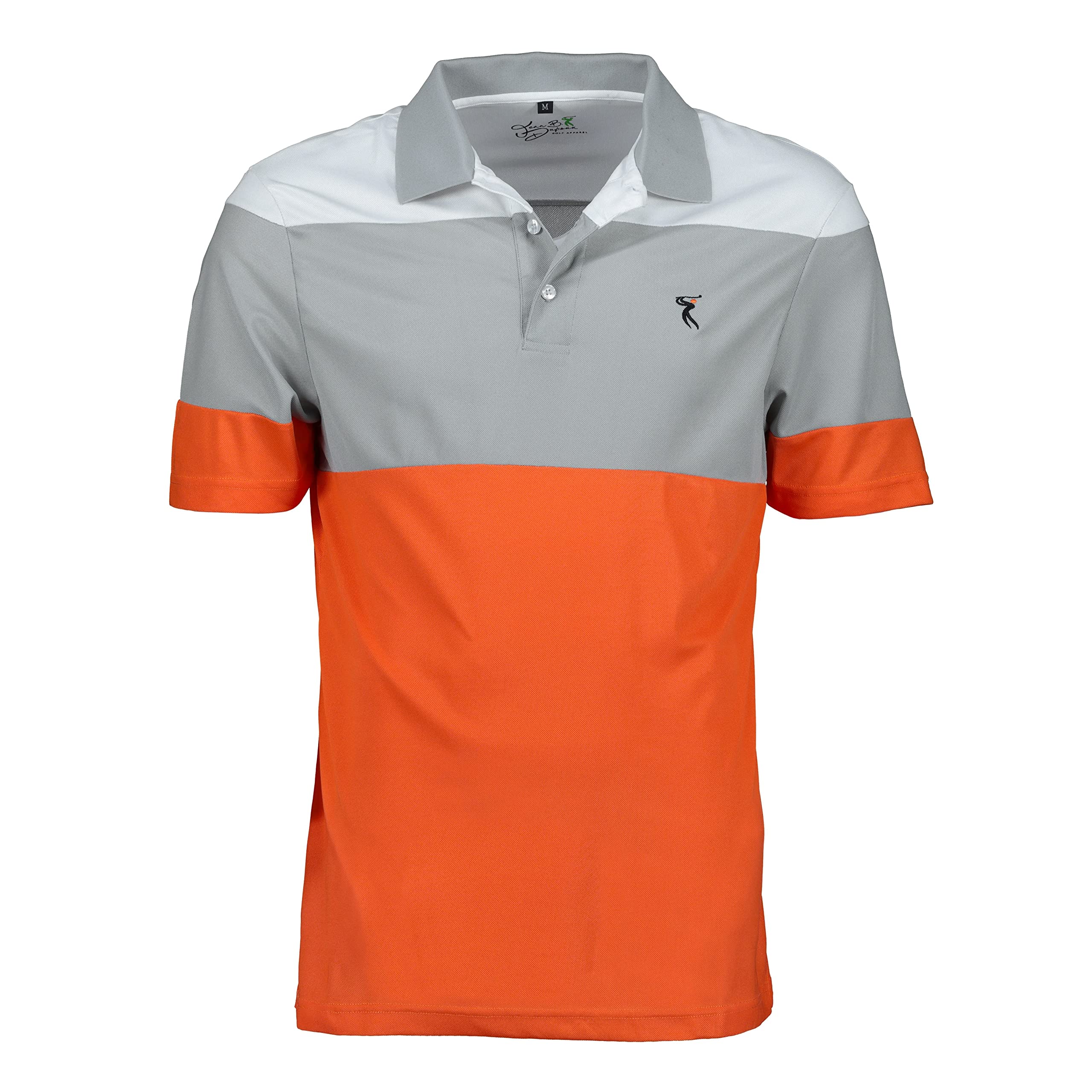 Men's Quick-Dry Golf Polo Shirt - Black Moisture-Wicking Short Sleeve Performance Tee with UV Protection & Free Golf Hat | Perfect for Golf, Tennis, Hiking & Outdoor Activities