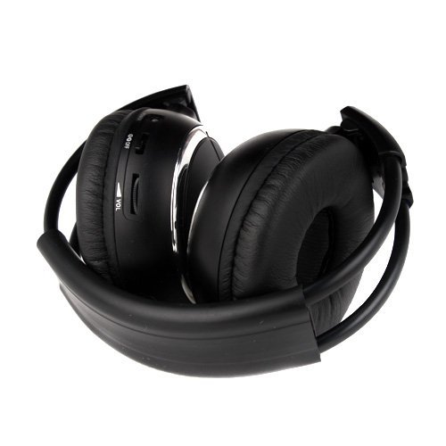 2 Pack Universal IR Wireless Foldable Headphones for Kids - Dual Channel Car Entertainment Headset for Road Trips & Family Travel