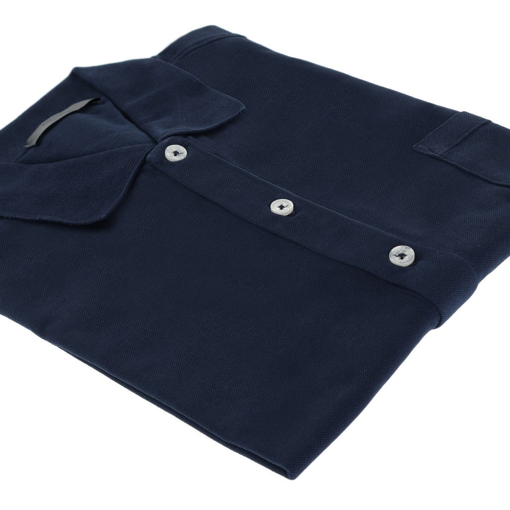 McKINNON & CO X FERRANTE Men's Navy Blue Short Sleeve Button Down Shirt - Casual Office Wear & Summer Outfits