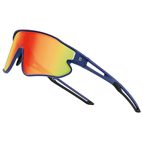 Dark Blue Frame Black Temple Revo Orange Lens