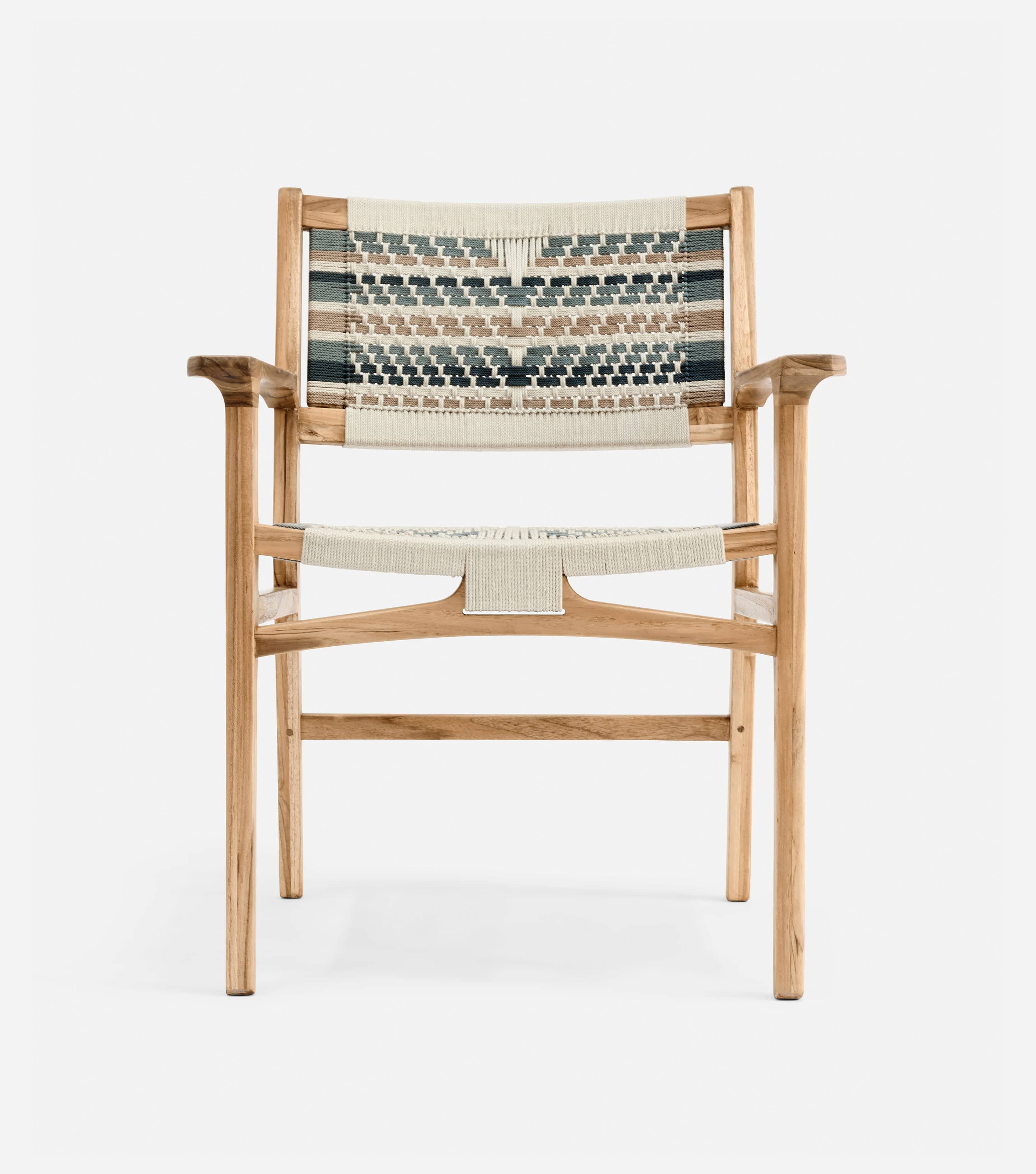 Chontales Dining Chair with Armrests - Serena Pattern Upholstered Side Chair for Kitchen, Dining Room & Office | Comfortable & Stylish Seating Solution