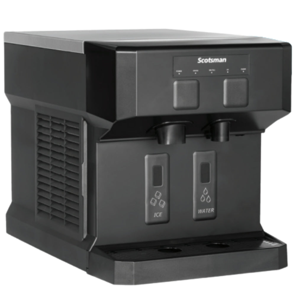 Scotsman 196 lb Commercial Ice and Water Dispenser - Air Cooled System for Restaurants, Bars, and Cafes