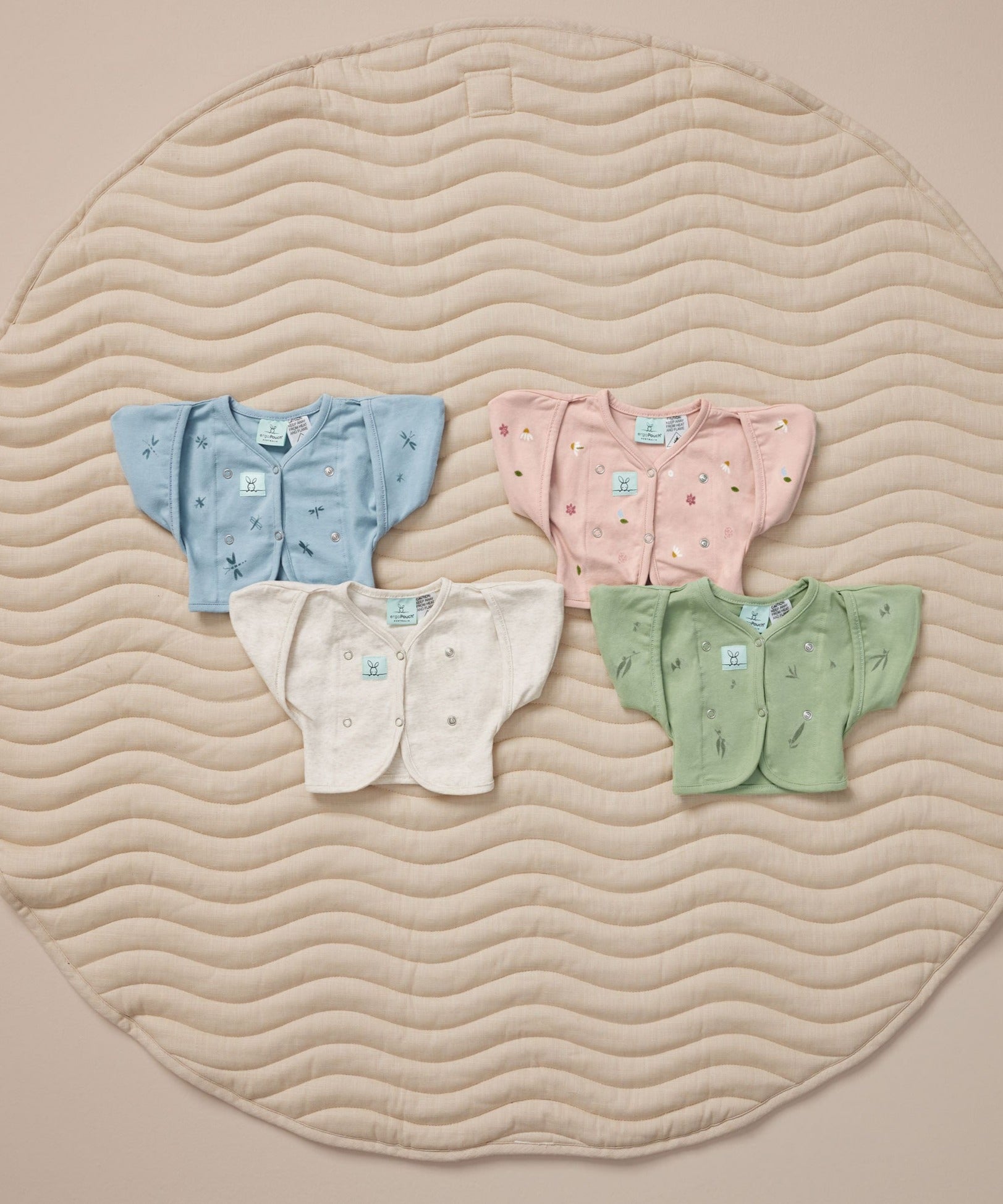 ergoPouch Butterfly Cardi Swaddle 0.2 TOG - Lightweight Baby Wrap for Newborns - Perfect for Nursery, Daycare & On-the-Go Comfort