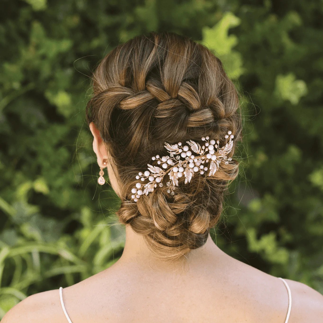 Elegant Rose Gold Bridal Hair Comb with Swarovski Crystals & Blush Pearls - Perfect for Weddings, Prom, and Special Occasions