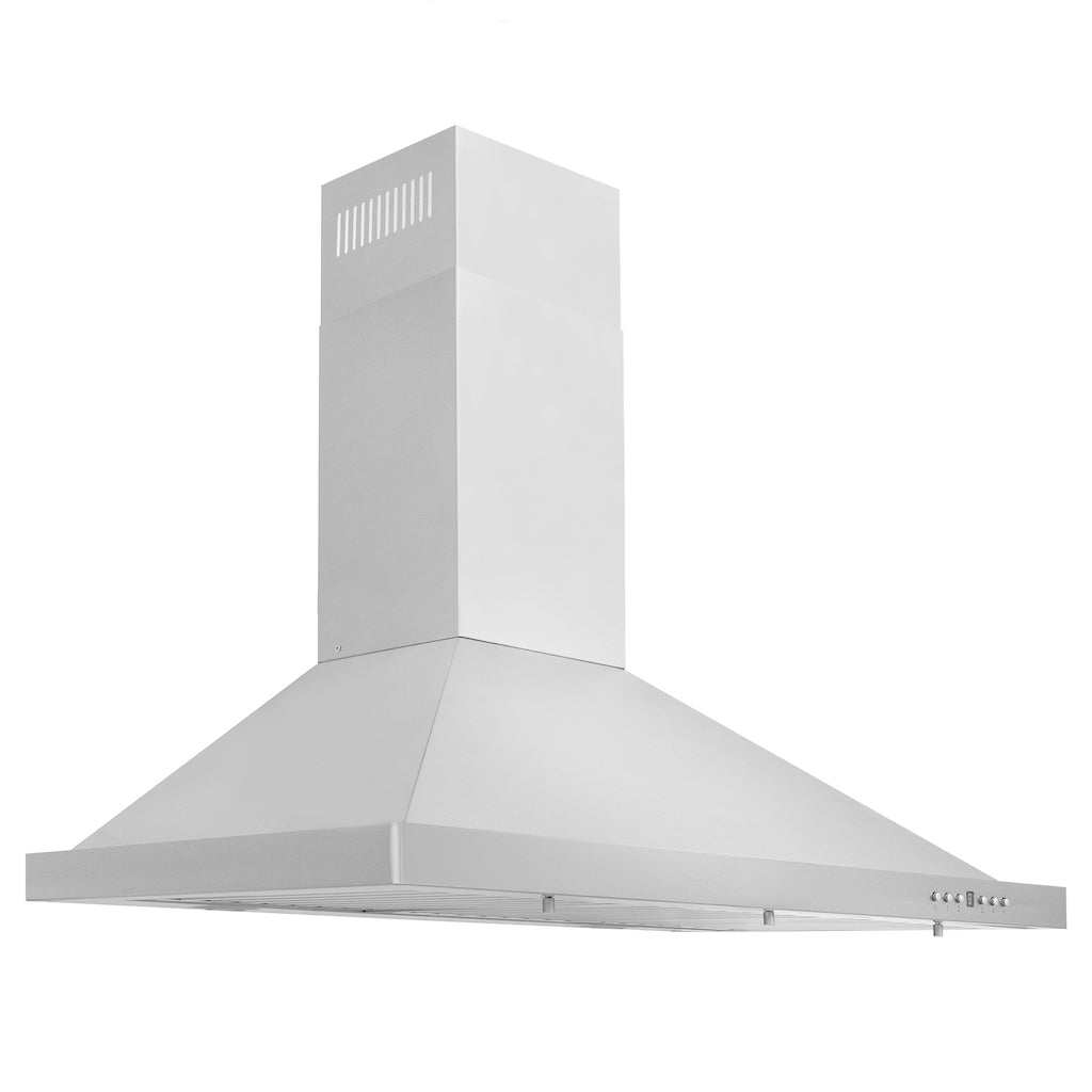 ZLINE 36 Inch Stainless Steel Gas Range Kitchen Package with Convertible Vent Hood & Microwave Drawer - 3KP SGRRH36 MW - Perfect for Modern Kitchens & Open Concept Homes