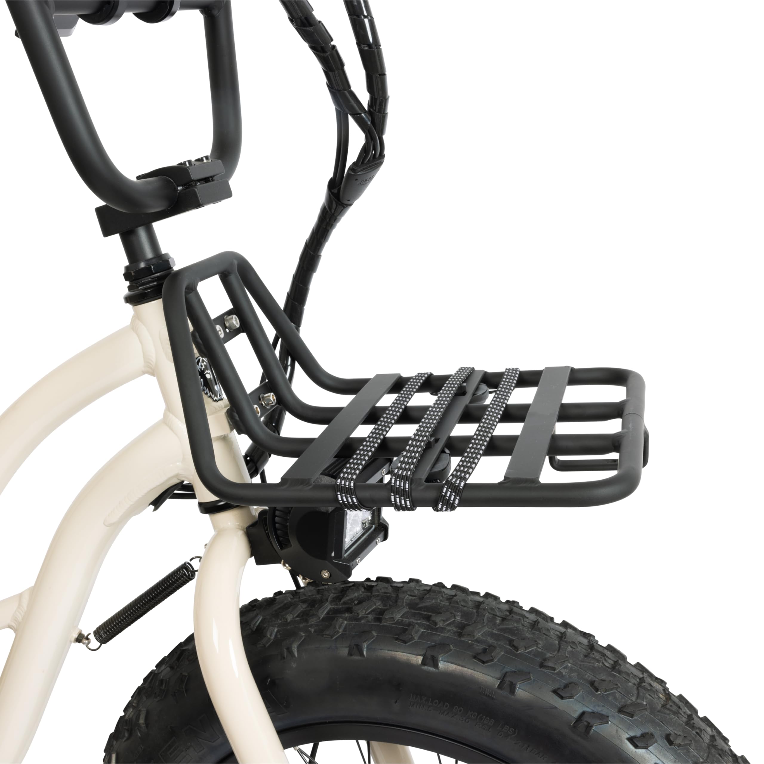 Premium Electric Bike Front Rack - Durable Cargo Carrier for E-Bikes | Perfect for Commuting, Grocery Shopping & Outdoor Adventures