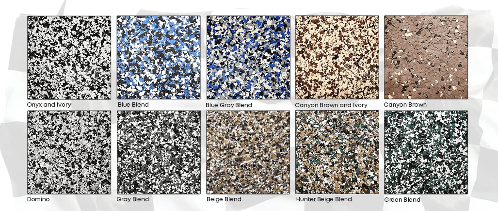 Gray Floor Half Kit - Covers Up to 250 sq.ft - Durable Garage & Basement Flooring Solution for Concrete Surfaces - Perfect for Home Workshops, Storage Areas, and DIY Projects