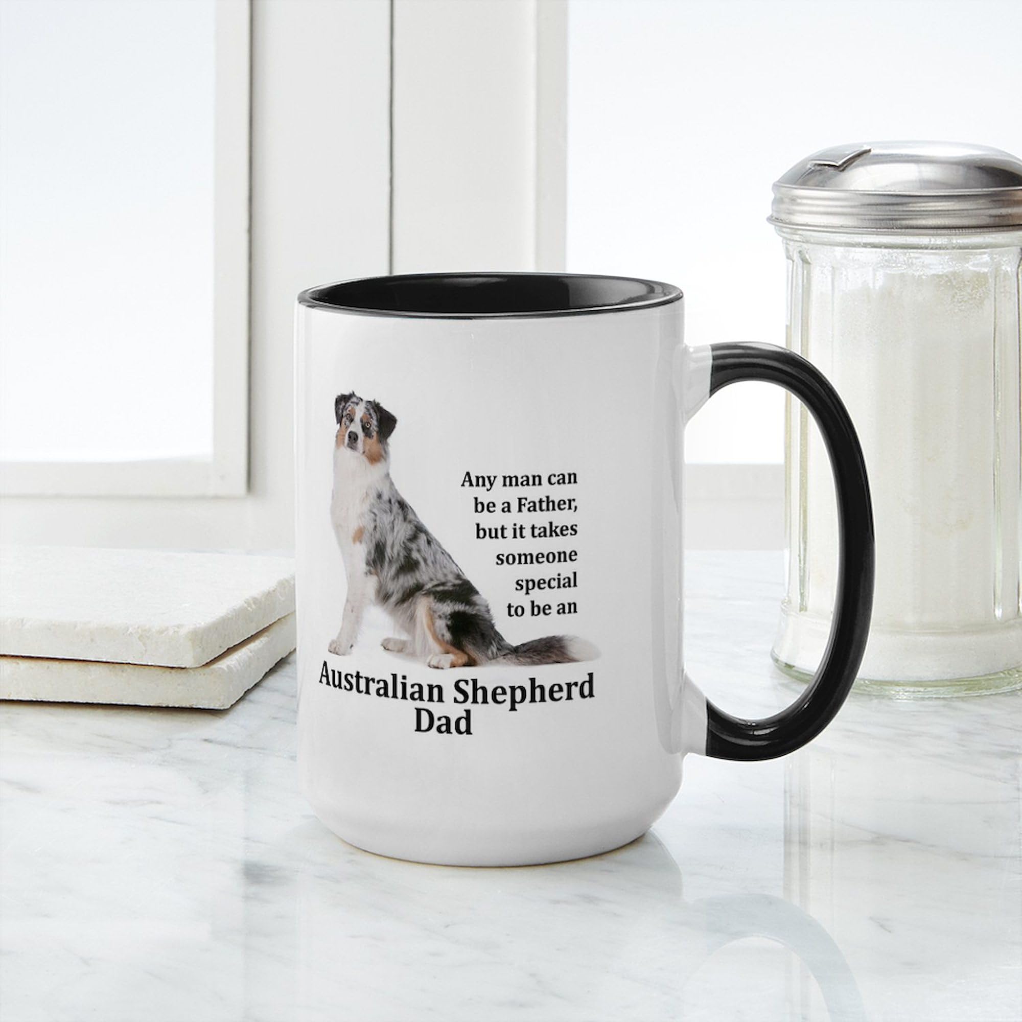 Aussie Dad 15 oz (444 ml) Ceramic Coffee Mug - Perfect for Father's Day Gifts, Office Use & Morning Brews