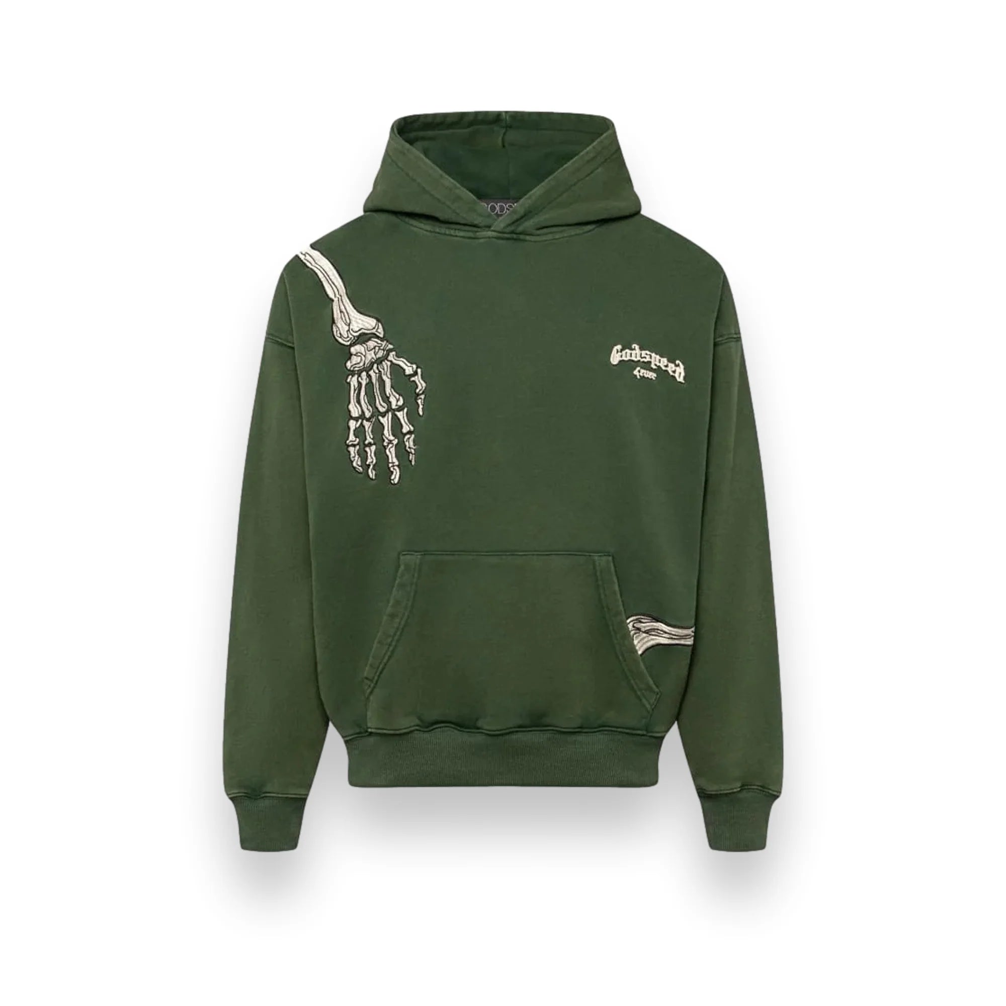 GODSPEED R.O.D Hoodie for Men - Premium Cotton Pullover Sweatshirt (Hunter Green) | Streetwear Fashion, Casual Wear & Outdoor Activities