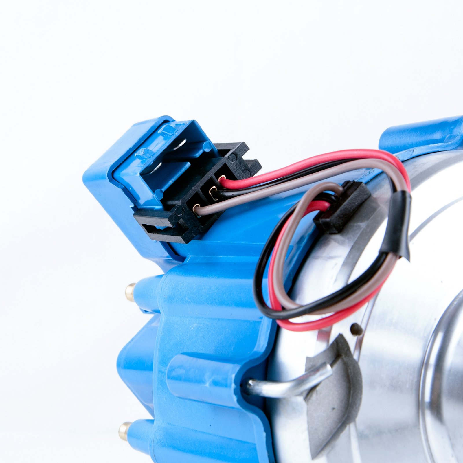 MAS High Performance Ignition Distributor with Cap & Rotor - Compatible with Ford 351C 351M 400 429 460 HEI Engines | 65,000 Volt Coil | Part Numbers KA-1046013 PE332U JM6506BL 351CBLHEI0 (Blue) | Perfect for Classic Car Restoration & Engine Upgrades