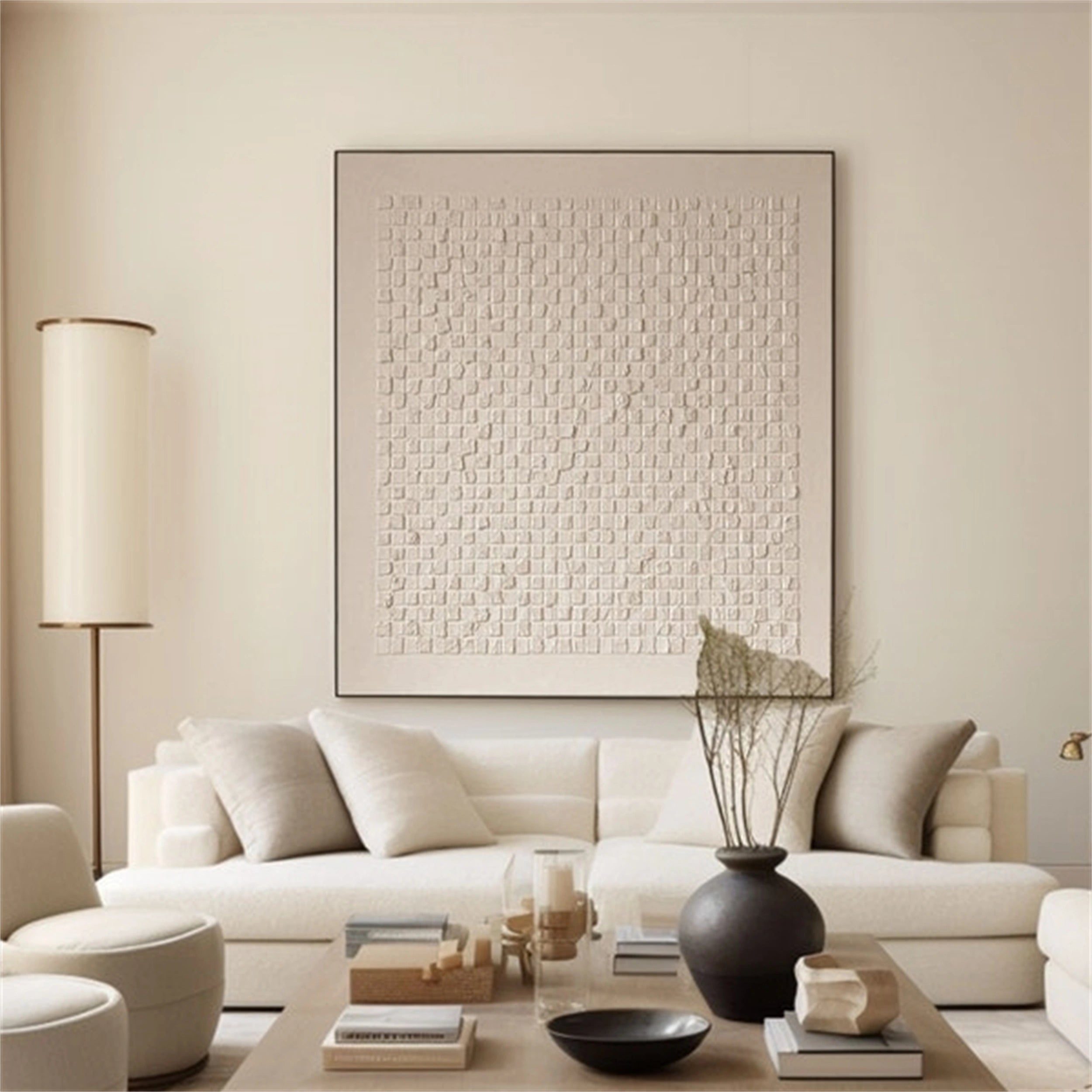 Beige & Brown Abstract Wall Art Print #BB086 - Modern Home Decor for Living Room, Bedroom & Office