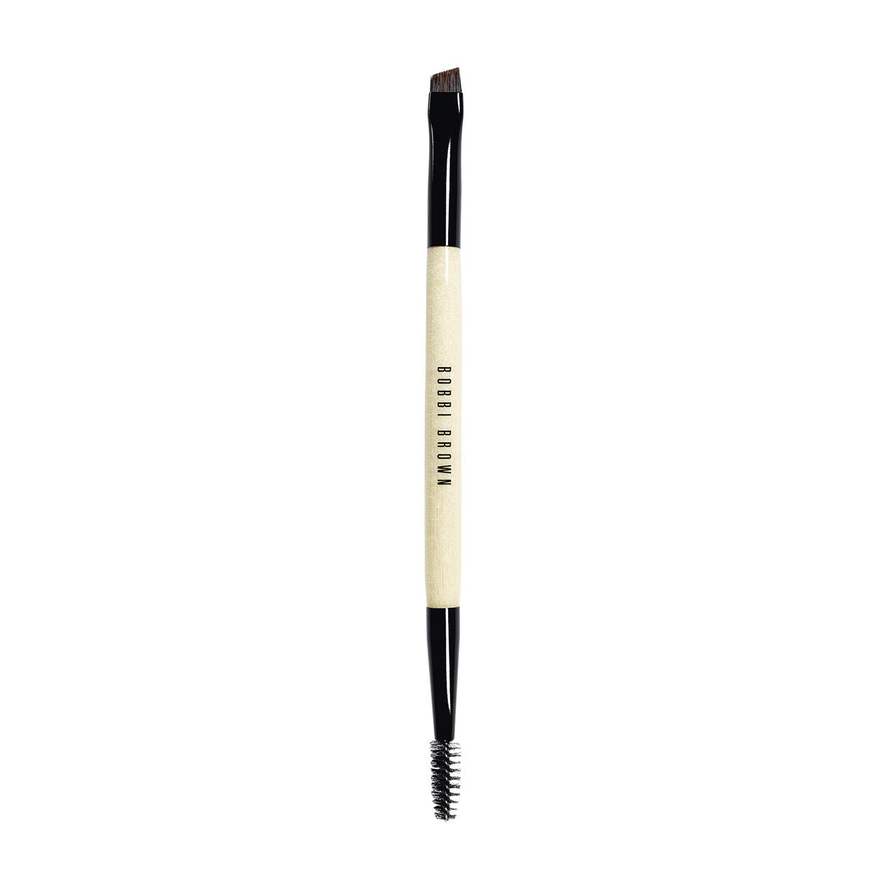 Dual Ended Eyebrow Brush - Angled & Spoolie Brow Definer & Groomer for Perfect Brows - Ideal for Makeup, Salon, Travel & Home Use