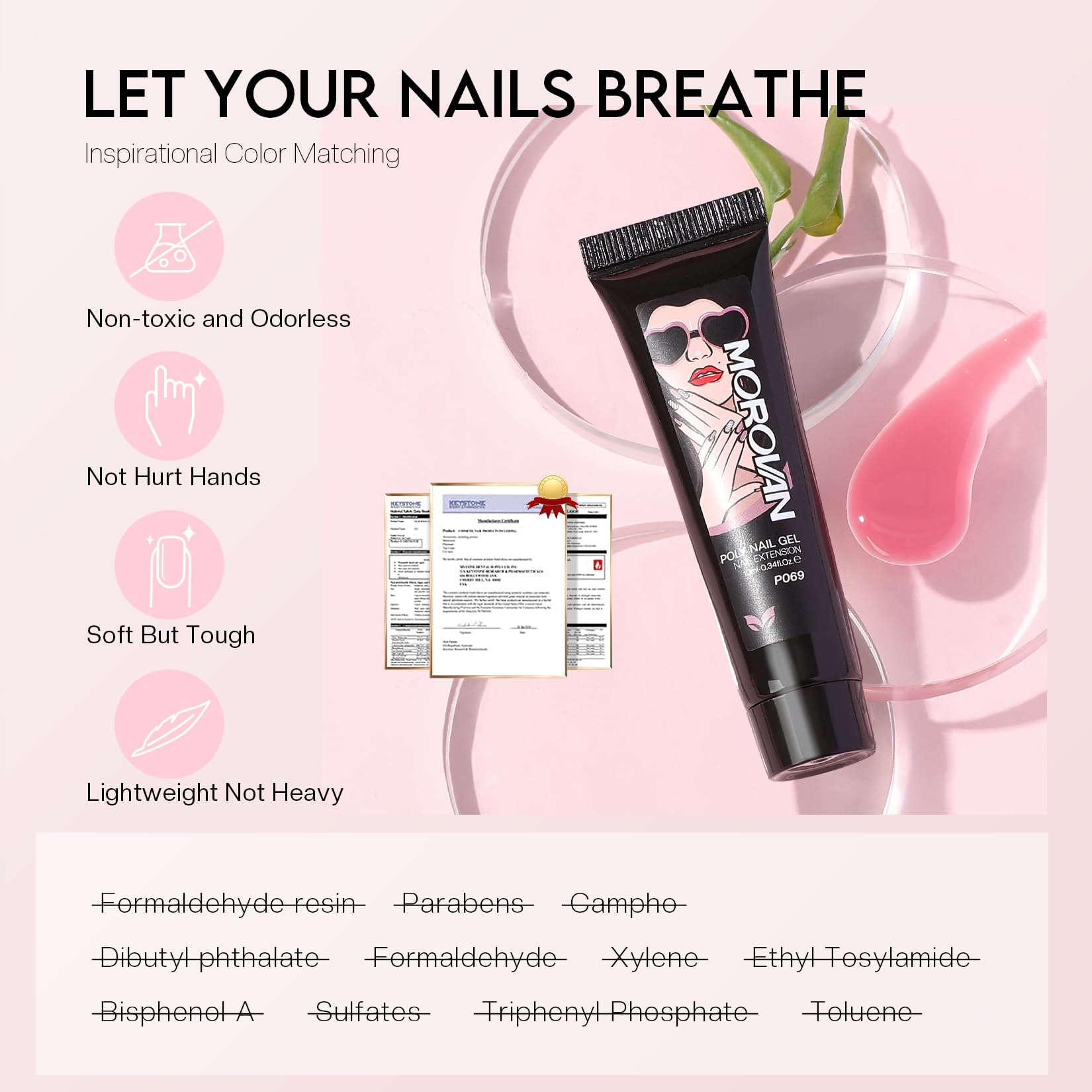 Poly Gel Nail Kit for Beginners - 15 Colors Gel Extension Kit with UV Light for Women & Girls | DIY Salon-Quality Manicures at Home