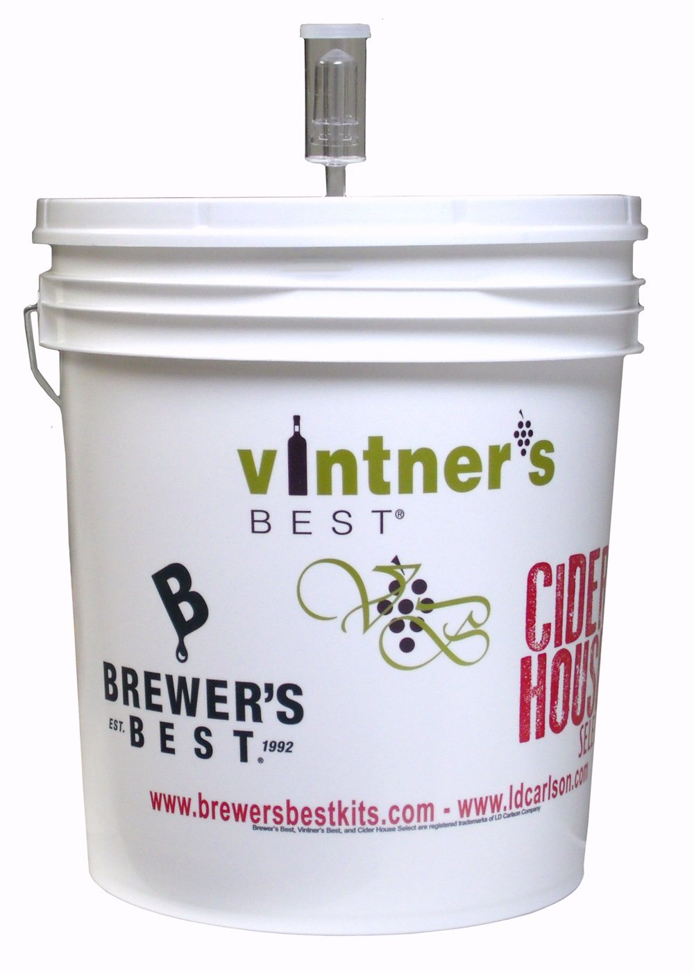 7.9 Gallon Fermenting Bucket with Lid & Airlock - Home Brewing Kit for Beer, Wine, Mead, Kombucha - Perfect for Fermentation, Pickling & Food Storage