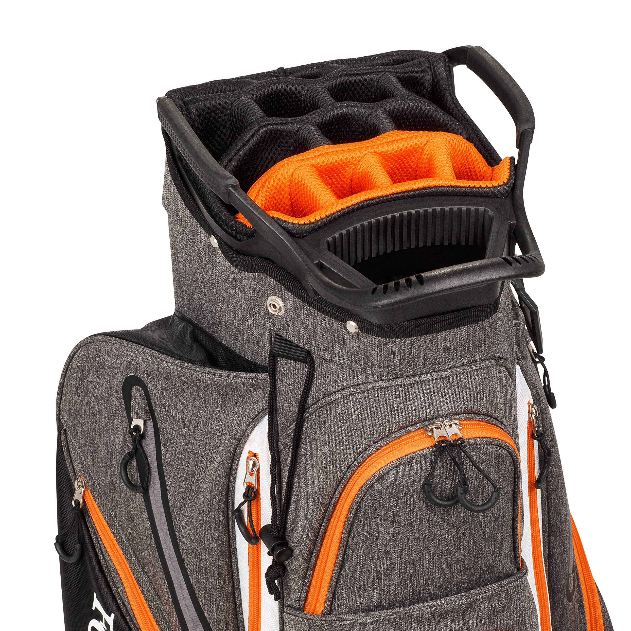 Founders Club Franklin Golf Push Cart Bag - Lightweight Riding Cart Bag with Full Rain Cover, 15-Way Divider & Putter Tube - Perfect for Golf Tournaments & Practice Rounds