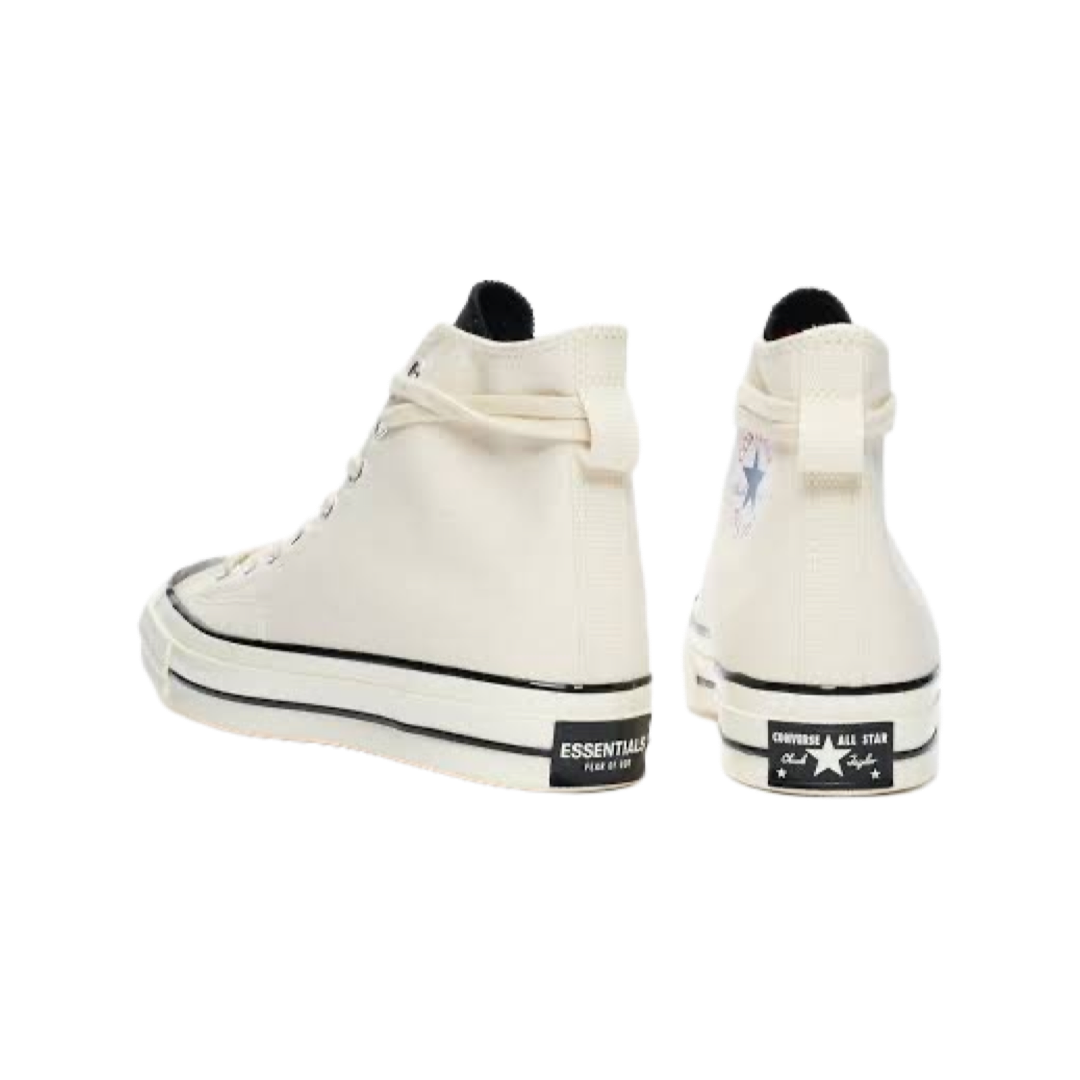 Fear of God x Converse CT70 Sneakers - Sail White & Black High-Top Basketball Shoes for Men | Streetwear Fashion & Casual Wear