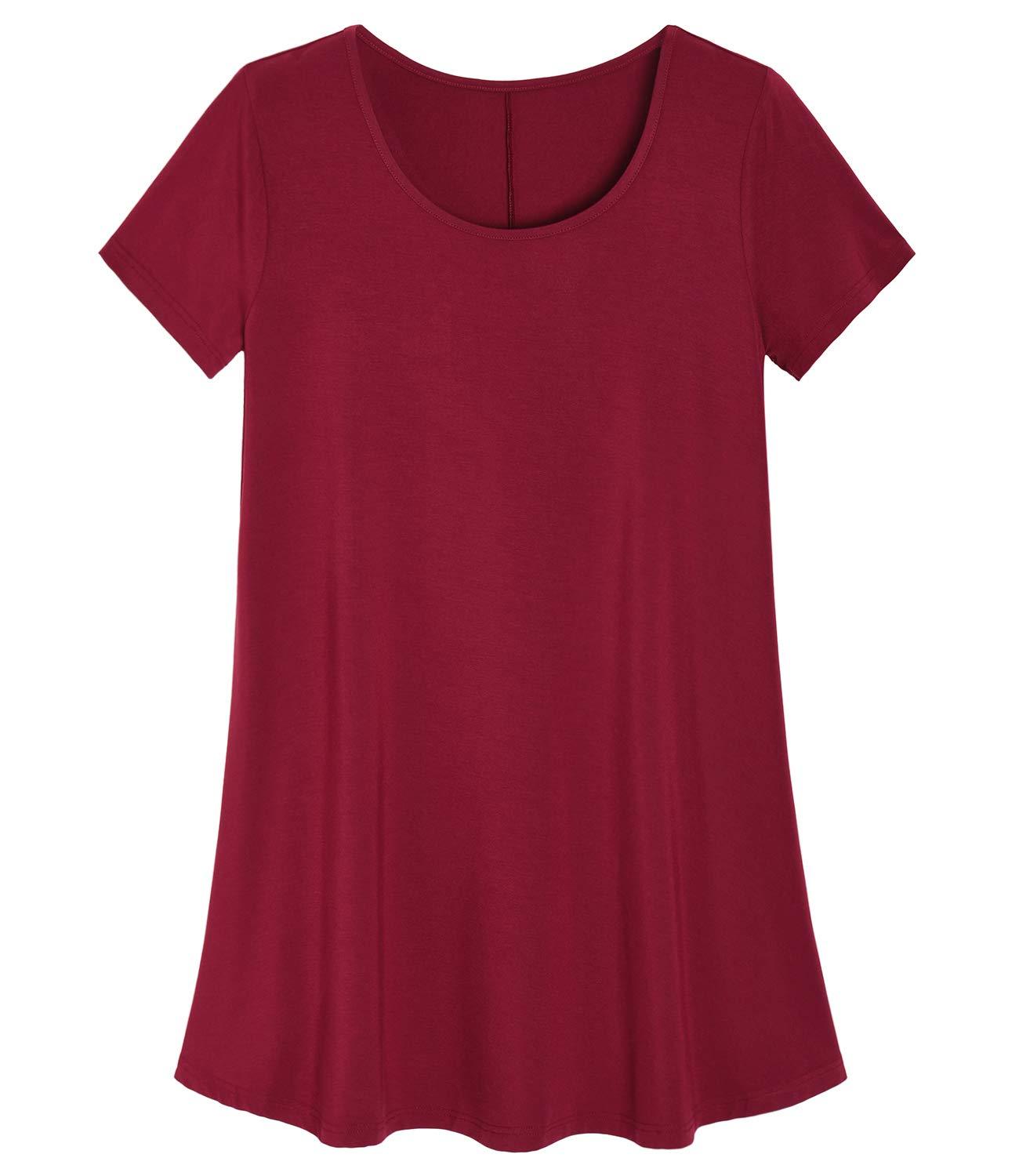 Women's Casual Swing Tunic Top - Flowy Loose Fit Blouse for Everyday Wear | Perfect for Office, Weekend Outfits & Layering