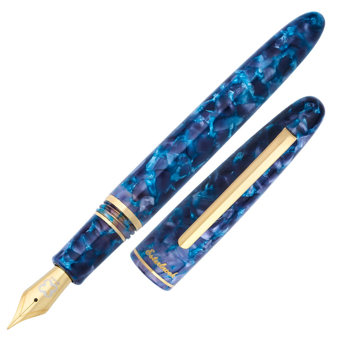 Esterbrook Estie Fountain Pen - Blue Moon Ink Writing Pen for Calligraphy, Journaling & Professional Use - Premium Nib Pen for Smooth Writing Experience