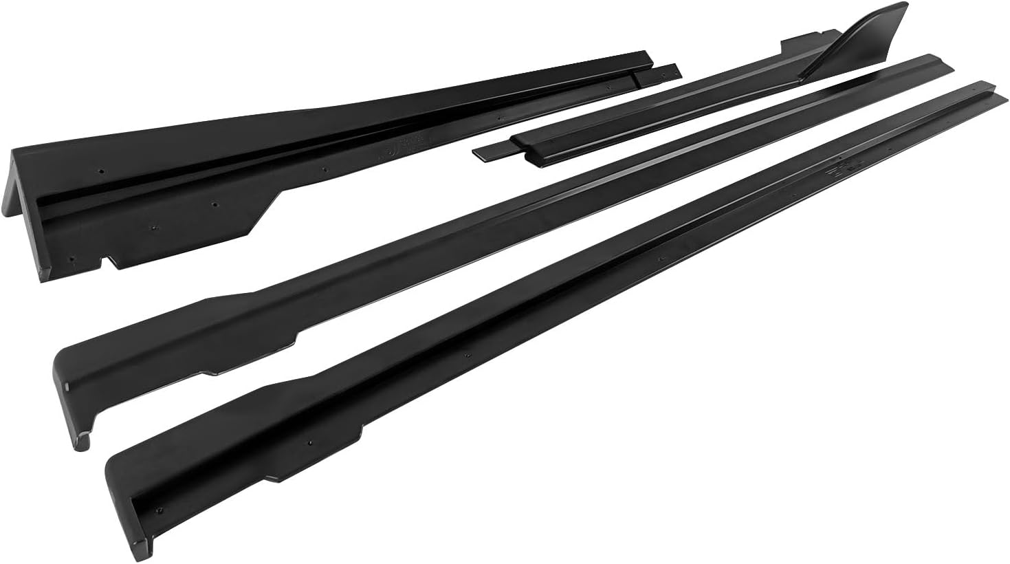 2022-2025 Subaru WRX D-Style Matte Black Side Skirt Extensions - 4PC Unpainted PP Side Skirts for Enhanced Aerodynamics & Sporty Look - Perfect for Car Enthusiasts & Performance Upgrades