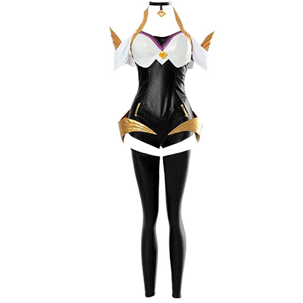 Sexy Anime Ahri Cosplay Costume for Women - Leather Bodysuit Outfit | Perfect for Halloween, Cosplay Events & Anime Conventions