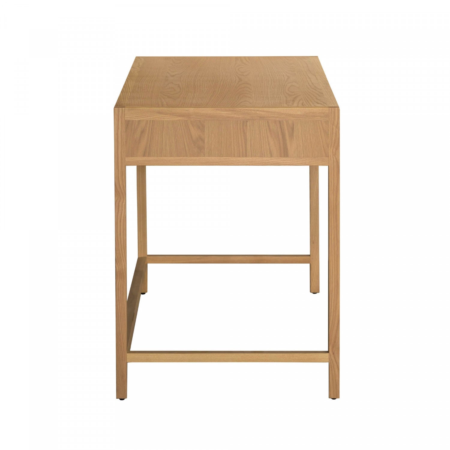 Natural Wood Nurelle Desk - Modern Home Office Desk for Study & Work - Ergonomic Writing Desk with Storage for Small Spaces