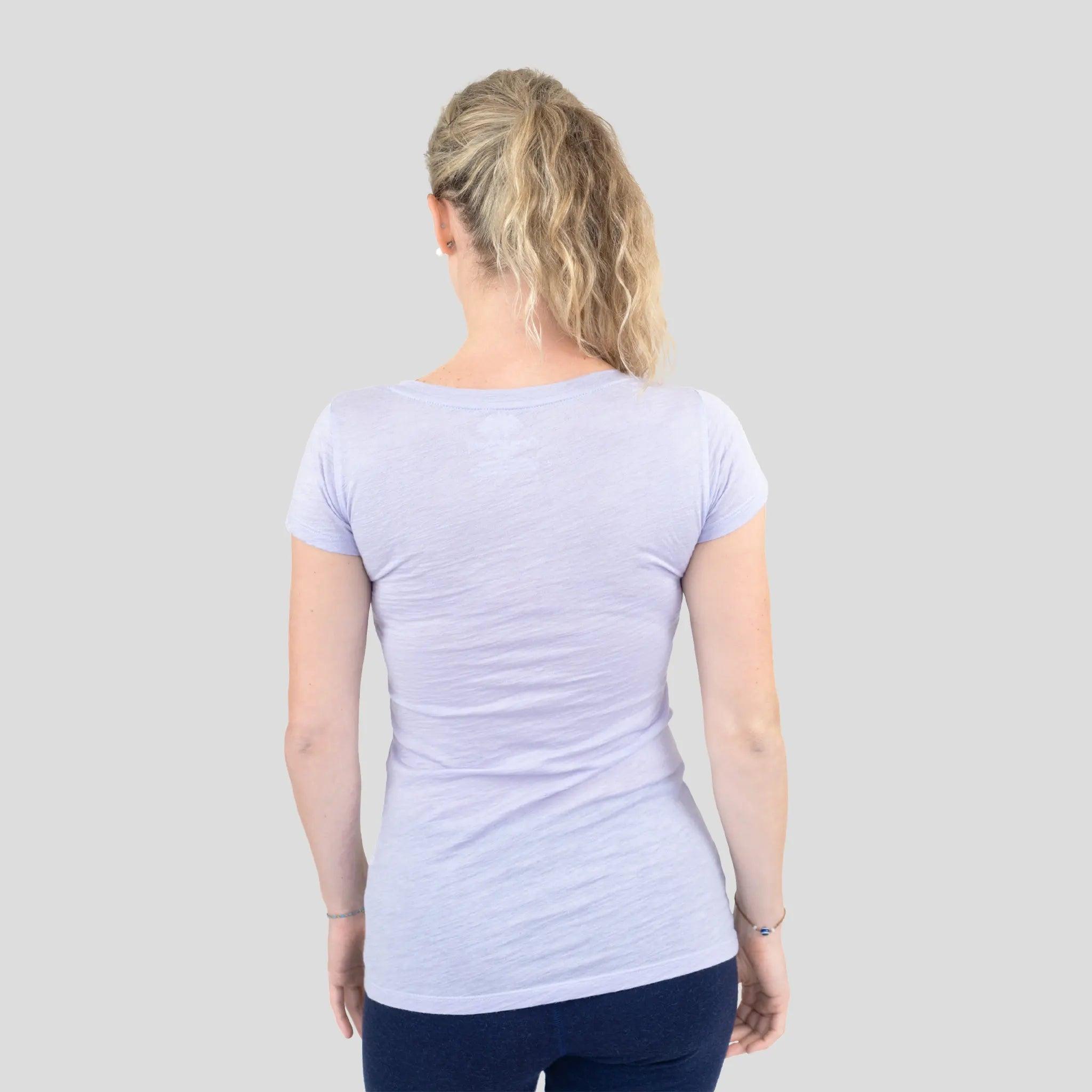 Ultralight Women's Alpaca Wool T-Shirt - 160 GSM Soft Crew Neck Tee for Travel, Hiking & Everyday Comfort
