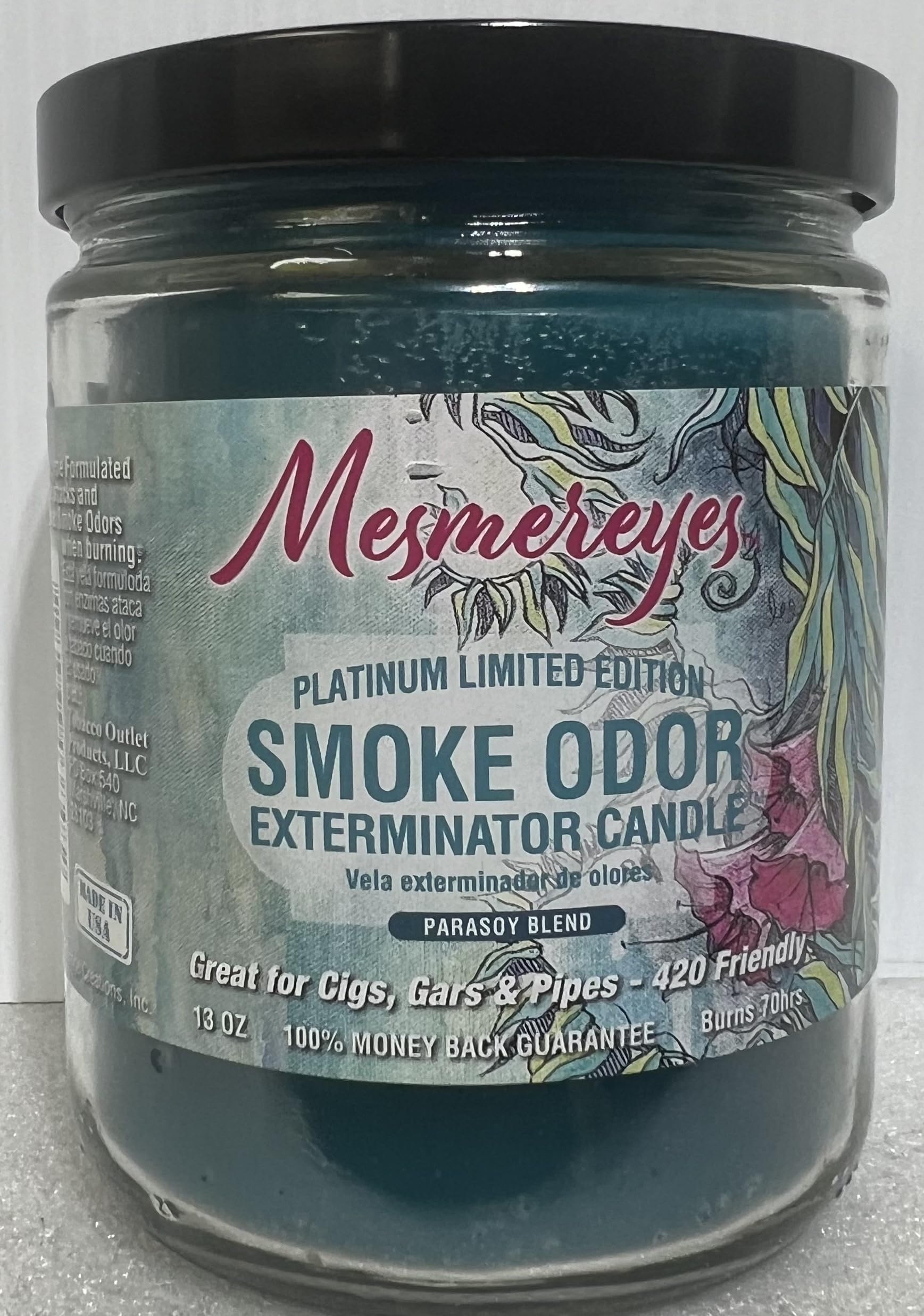 Smoke Odor Eliminator Candle - 13 oz Jar, Set of 8 Scented Candles by Mesmereyes | Freshen Home, Remove Smoke Smell from Fireplace, Cooking & Pets | Natural Air Purifier for Living Room, Bedroom & Office