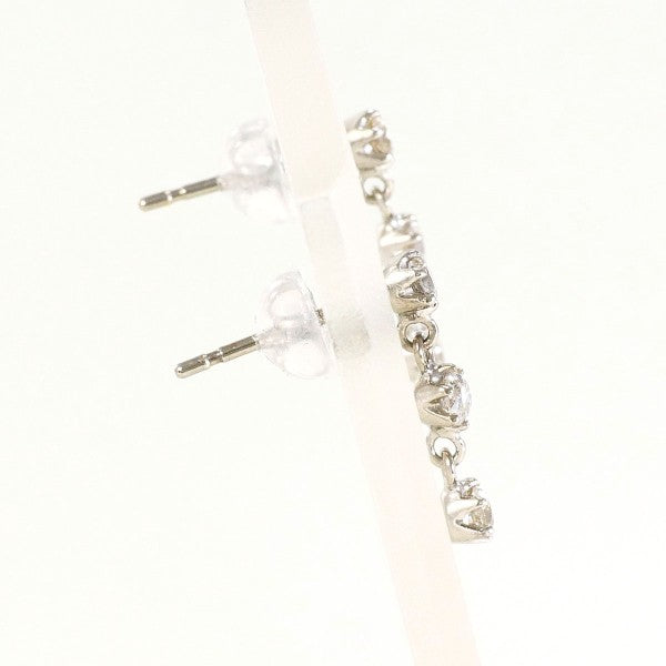 18K White Gold Diamond Earrings for Women - Elegant Dangle Earrings with Genuine Diamonds - Perfect for Weddings, Anniversaries & Special Occasions