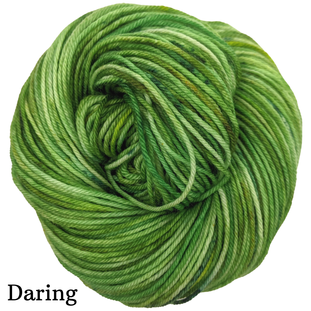 Knitcircus Yarns Lucky Charm Speckled Skeins - Premium Hand-Dyed Yarn for Knitting & Crocheting - Ready to Ship - Perfect for Scarves, Hats & DIY Craft Projects