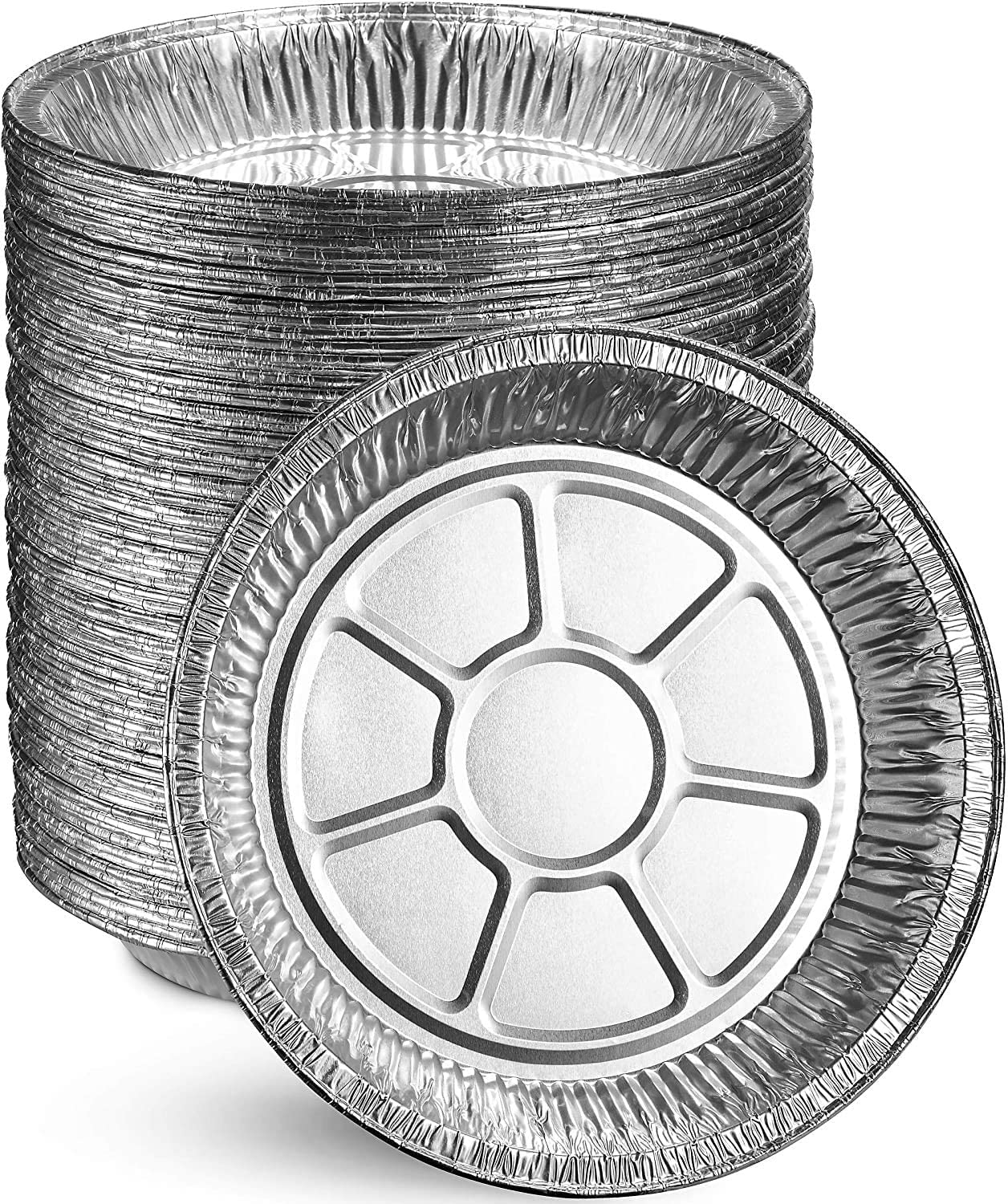 Nicole Fantini 9-Inch Aluminum Pie Pans - 250 Pack, Disposable & Reusable Tart Tins for Baking, Freezer & Oven Safe - Perfect for Quiche, Desserts, Parties & Meal Prep