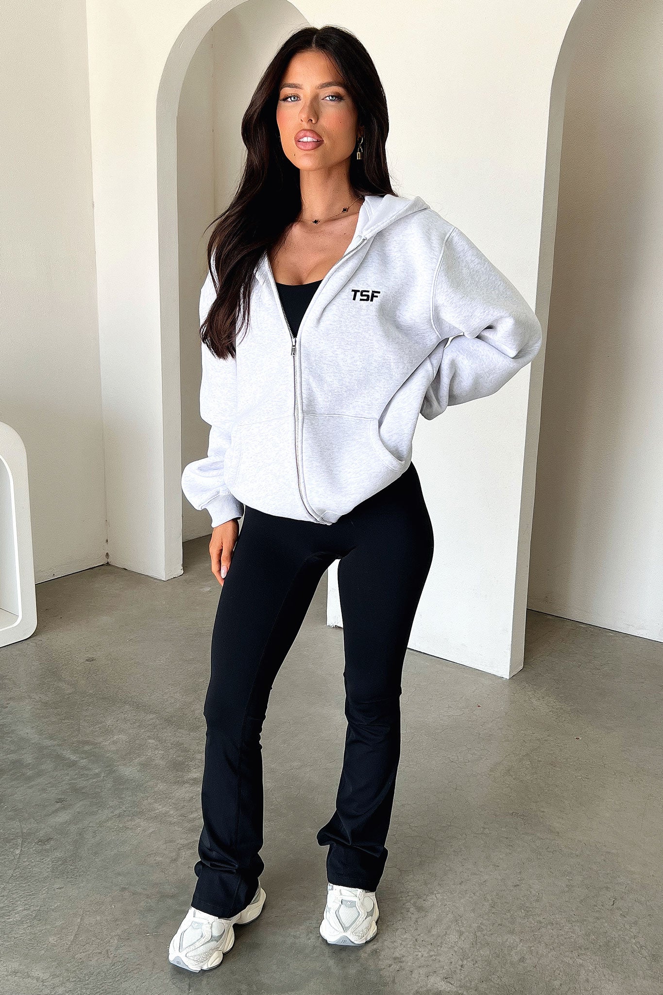 Dale Zip Up Hoodie for Men & Women | Grey Pullover Fleece Jacket | Casual Streetwear for Outdoor Activities & Everyday Wear