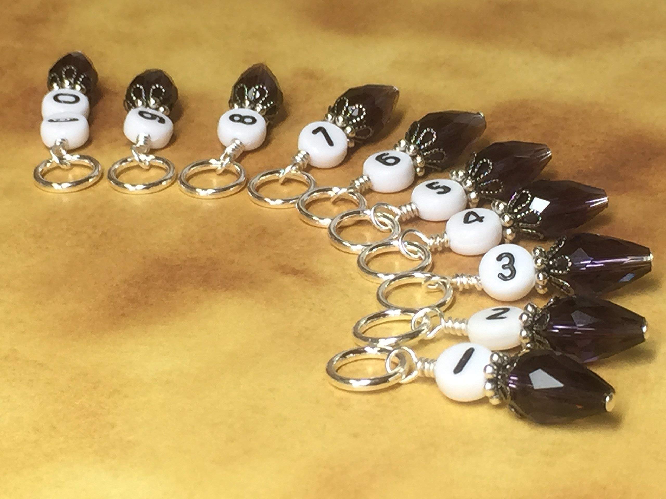 Row Counter Stitch Markers for Knitting & Crochet - Essential Knitting Accessories for Yarn Projects, Sweaters, Scarves & Blankets