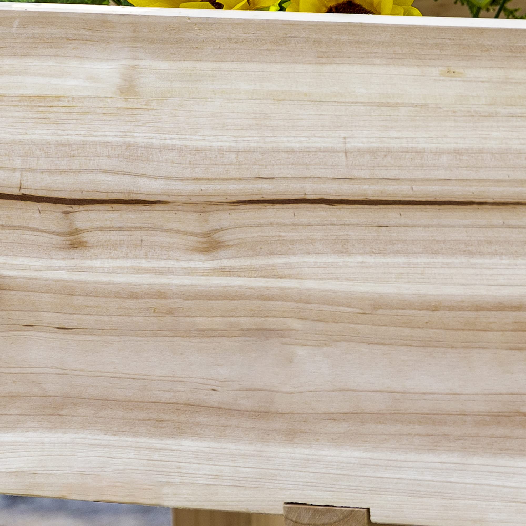 Outsunny 3-Tier Raised Garden Bed - Elevated Wooden Planter Stand with Drainage Holes for Vegetables, Herbs & Flowers - Natural Cedar Wood - Perfect for Patio, Balcony & Backyard Gardening
