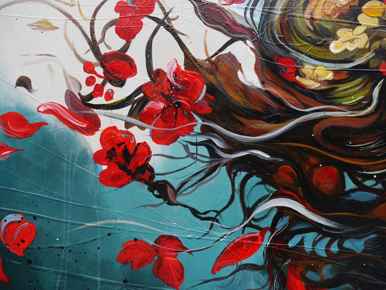 Aphrodite 240cm x 120cm Abstract Realism Textured Framed Canvas Wall Art - Perfect for Living Room, Bedroom & Office Decor