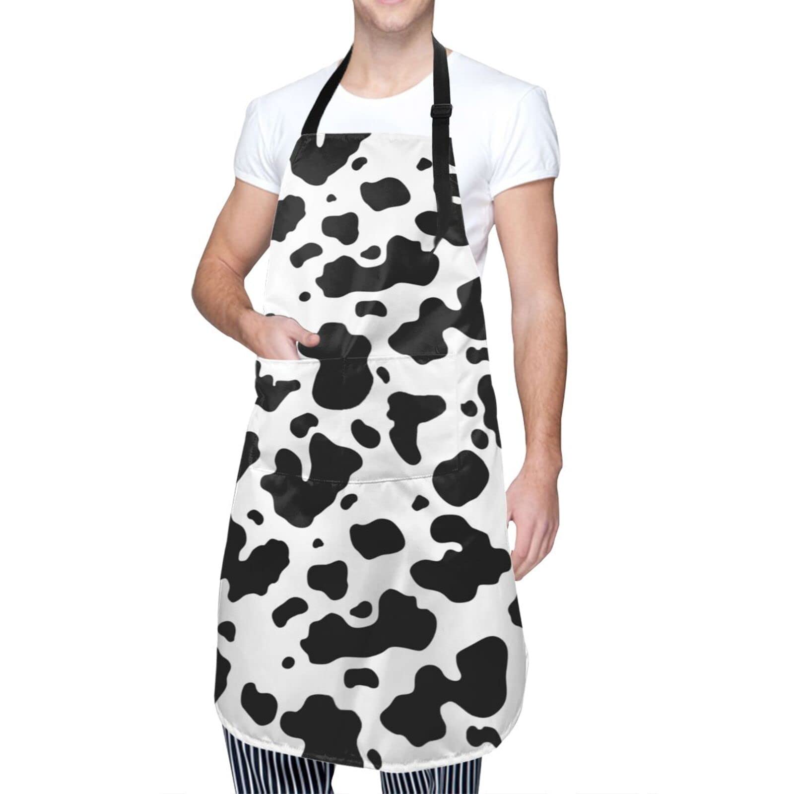 Funny Waterproof Adjustable Kitchen Apron for Cooking & BBQ - Chef Bib with 2 Pockets - Great Gift for Women & Men - Perfect for Home Cooking, Grilling, Baking and Restaurant Use