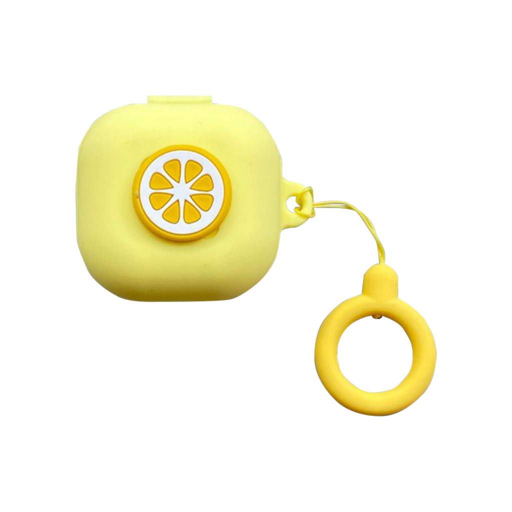 Samsung Galaxy Buds Live Silicone Earphone Case Cover - Protective Hook Accessory for Wireless Earbuds (Yellow, One Size) - Perfect for Gym, Travel & Daily Use